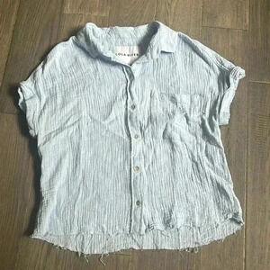 🔥Lola River🔥 | Blue super light button  up blouse